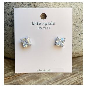 Kate Spade • Clear Princess Cut Studs
